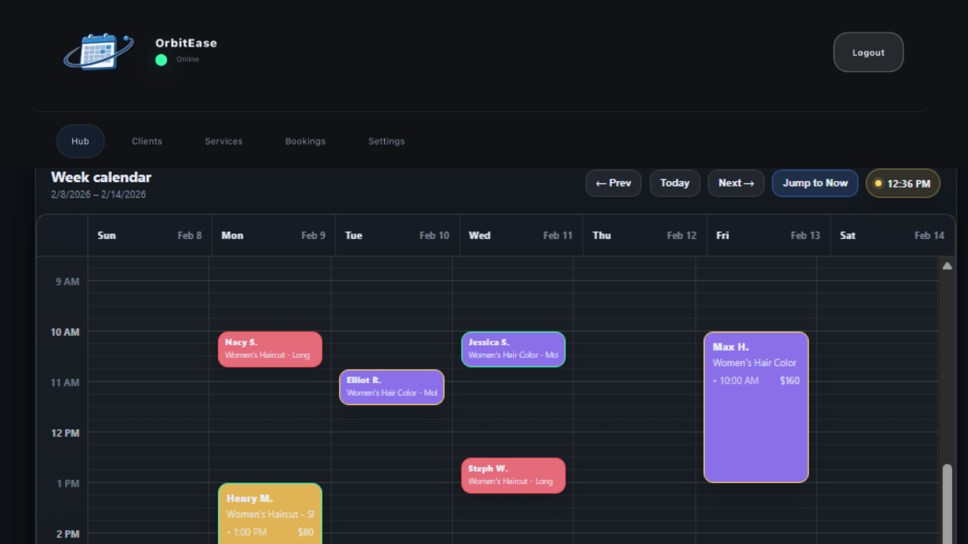 OrbitEase scheduling platform